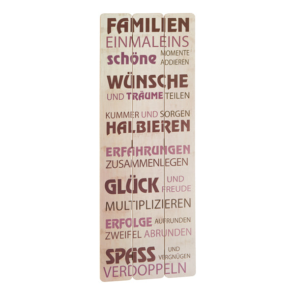 Bild "Familie Einmaleins", 30x80cm