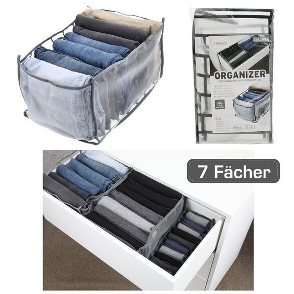 Schubladen Organizer 7 Fächer 36x25x20cm 