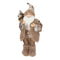 Weihnachtsmann Figur stehend braun 47cm 