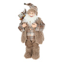 Weihnachtsmann Figur stehend braun 86cm 