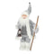 Weihnachtsmann Figur stehend grau 65cm 