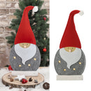 LED Santa Filz stehend grau ca. 47cm 