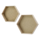 Wandregal Hexagon, 2er Set, ca.38x33cm