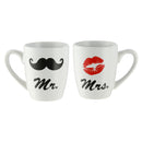 Becher Set "Mr.&Mrs.", 2er Set, 12x9cm