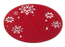 Tischset Filz "Weihnachtssterne", rot, 35cm d