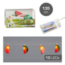 LED Lichterkette "Melone", 10LED, 135cm