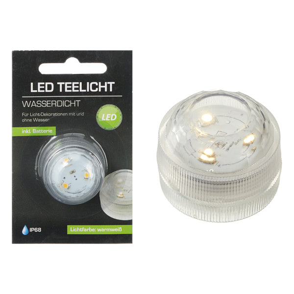 LED Teelicht wasserdicht, 3SMD LED, 3cm d