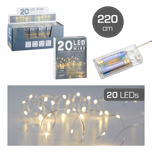 Lichterkette Mikro, 20 LED, 220cm