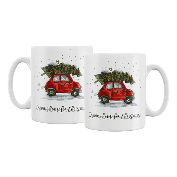 Becher Auto mit Baum, 300ml, 8x9,5cm