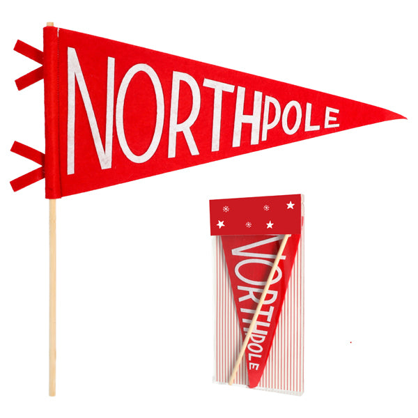 Wimpel Northpole, ca. 40x36cm