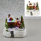 LED Winterlandschaft, drehender Santa, ca. 17x15cm 