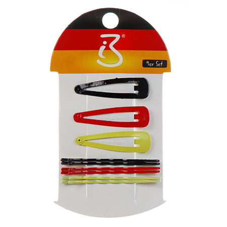 Haaraccessoires "Deutschland", 9er Set