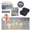 *WERBUNG* Lichterkette Mikro Outdoor, 20 LED, Timer 220cm