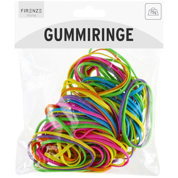 Gummiringe, bunt, ca. 75g