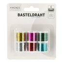 Basteldraht, Blumendraht, 6er colormix, 18g