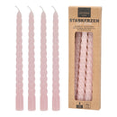 Stabkerzen Twisted 4er Set Rosa