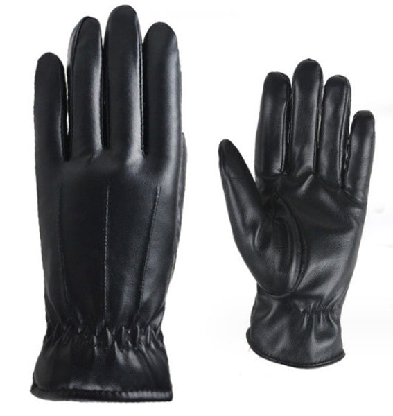 Handschuhe PU Damen schwarz