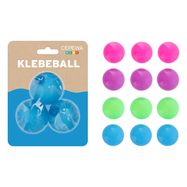 Klebeball 3er Set  4/s