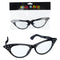 Partybrille "60er" schwarz mit Strass