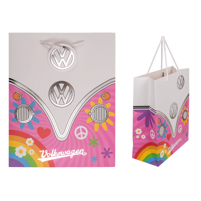 Geschenktüte, VW T1 Bus - Floral II,