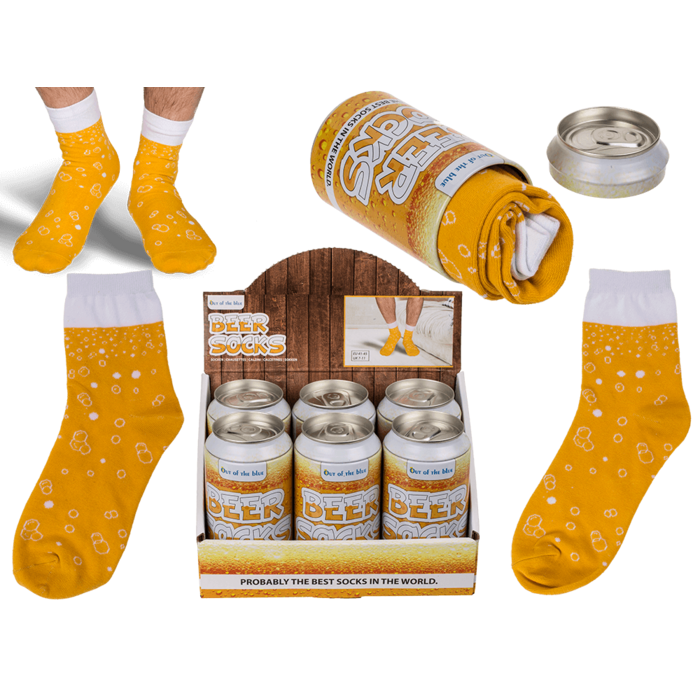 Socken, Bier, Einheitsgröße, 80% Baumwolle,