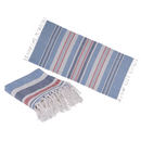 Weiß/blau/rotes Fouta-Hamamtuch