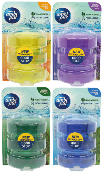 WC Duftspüler Ambi Pur Refill3x55ml 4fach sort.