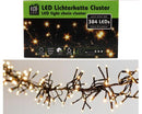 LED Lichterkette Cluster 384 LED, warmweiß