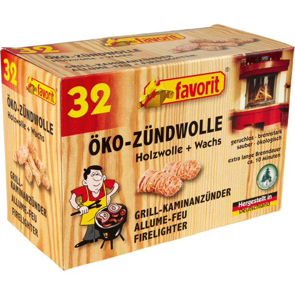 Grill-/Ofen-Zündwolle 32er Ökoanzünder