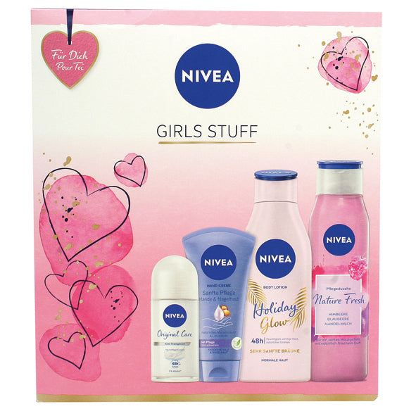 Nivea GP 'Girl's Stuff' Dusch 300ml+ Deo Roll-On