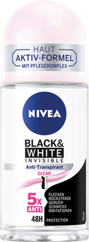 <![CDATA[Nivea Deoroller 50ml Black&White Invisible Clear]]>