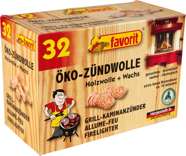 Grill-/Ofen-Zündwolle 32er Ökoanzünder