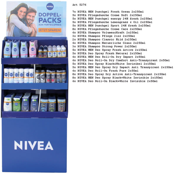 Nivea Deo/Dusch/Haar Doppelpack 115er Display