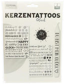 Kerzentattoos Glück , 2er Set Kerzentattos im 24erTray Größe