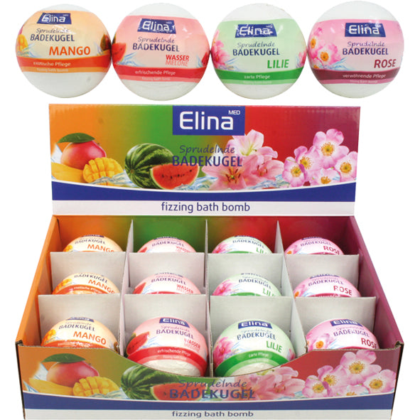 Badekugel Elina 180g 4-fach sort. im Display