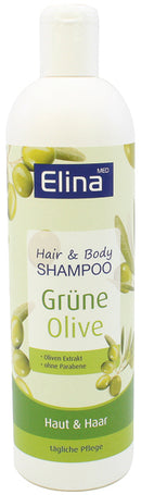 <![CDATA[Dusch Gel Elina med 500ml Hair & Body grüne Olive]]>