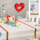 Tischdecke "Happy Birthday" ca. 180x110cm PVC, OPP ,