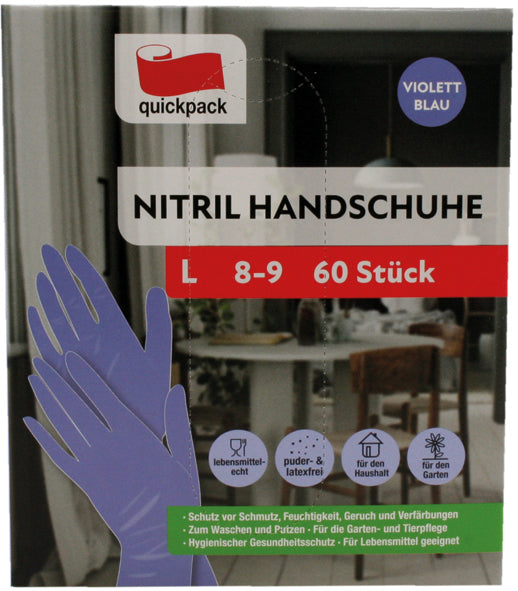 Einweghandschuhe Nitrilhandschuh 60er Gr. L