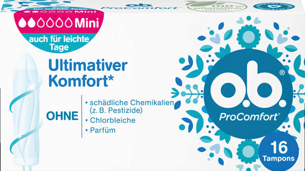 O.B. Tampons ProComfort Mini 16er