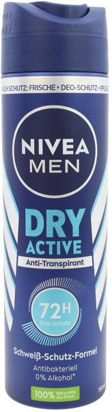 Nivea Deospray 150ml For Men Dry Active