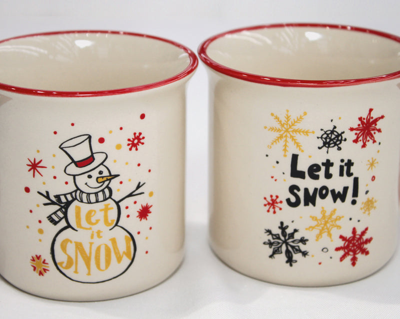 Kaffeebecher 'Let it snow' 9x9cm ca. 280ml