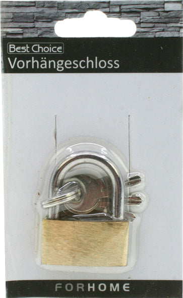 Schloss 2,5x1,5cm aus Messing auf Karte