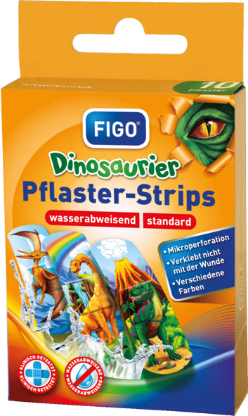 Wundverband Kinder 10er Strips Dinosaurier