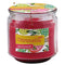 Kerze Citronella 250g rot in Glas 8,5x8,6cm