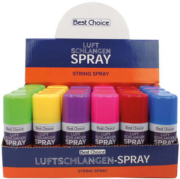 Party Luftschlangenspray 80ml bunte Farben