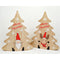 Holztannenbaum XL 14x11,3x1,9cm, liebevoll bemalt und handge