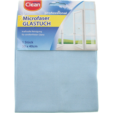 Microfaser Glastuch CLEAN 30x40cm, 280g/m²