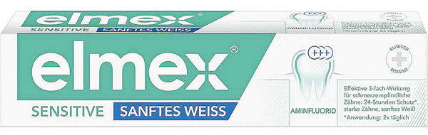 Elmex Zahncreme 75ml Sensitive Sanftes Weiss