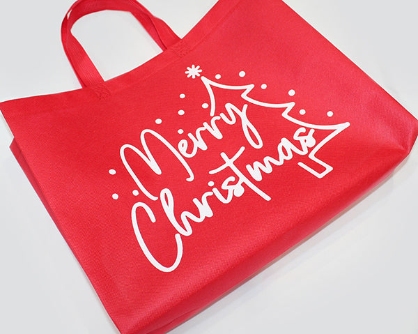 Weihnachtsshopper XL 40x30x10cm, mit Merry Cristmas und