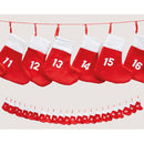 Adventskalender 140x10x12cm, Socken ca. 10x12cm